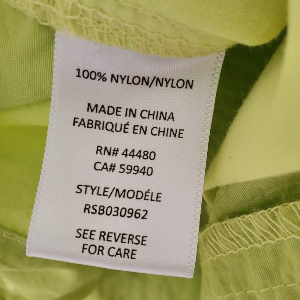 Tinseltown Bright Lime Green Chartreuse Parachute Pants Oversized Y2K Size S - Picture 10 of 16